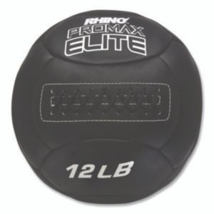 Champion Sports Rhino Promax Elite Medicine Ball, 12 lb, Black (CSIPRX12)