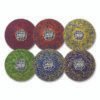 Champion Sports Rhino Skin Spider Dodgeball Set, 6.3" Diameter, Assorted Colors, 6/Set (CSIRXSPDRSET)