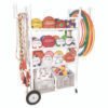 Champion Sports High Impact All-Terrain Heavy-Duty Cart, Plastic, 176 lb Capacity, 19 x 53 x 58, White (CSITWCART)