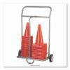Champion Sports Combination Equipment Cart, Metal, 132 lb Capacity, 16 x 32 x 48, Silver (CSICSCART)