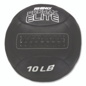 Champion Sports Rhino Promax Elite Medicine Ball, 10 lb, Black (CSIPRX10)