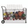 Champion Sports Double-Sided Lockable Ball Locker, Metal, 176 lb Capacity, 24 x 59 x 37, Black (CSIDSLX)
