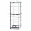 Champion Sports 56 Football Helmet Rolling Rack, 26" x 28" x 81", Black (CSIFBWR)