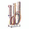 Champion Sports Jump Rope and Hoop Cart, Plastic, 19 x 28 x 69, White (CSIRHRACK)