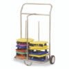 Champion Sports Scooter Storage Cart, Metal, 132 lb Capacity, 16 x 32 x 48, Silver (CSISC036)