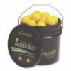 Champion Sports Bucket of Lacrosse Balls, Regulation Size, Yellow, 36 Balls/Bucket (CSILBYN36)
