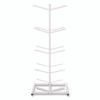 Champion Sports Double Medicine Ball Tree, 12" x 23" x 51", White (CSIMBR2)