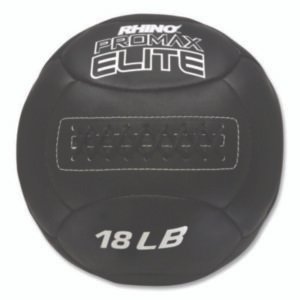 Champion Sports Rhino Promax Elite Medicine Ball, 18 lb, Black (CSIPRX18)