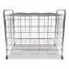 Champion Sports Portable Ball Locker, Metal, 176 lb Capacity, 24 x 41 x 36, Chrome (CSIBCX)