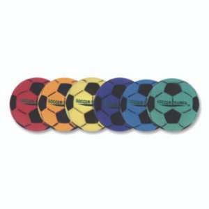 Champion Sports Ultra Foam Soccer Ball Set, Assorted Colors, 6/Set (CSIFSBSET)