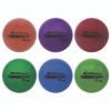 Champion Sports Rhino Skin Thermo Grip Dodgeball Set, 6.3" Diameter, Assorted Colors, 6/Set (CSIRXTHRMSET)