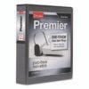 Cardinal Premier Easy Open Clearvue Locking Slant-D Ring Binder, 3 Rings, 2" Capacity, 11 X 8.5, Black (CRD10321)