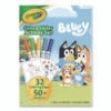 Crayola Bluey Color and Sticker Activity Set, (32) Coloring Sheets, (51) Stickers, (5) Pip-Squeaks Markers (CYO42743)