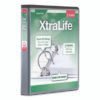 Cardinal XtraLife ClearVue Non-Stick Slant-D Ring Binder, 3 Rings, 1" Capacity, 11 x 8.5, Black (CRD26301)