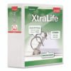 Cardinal XtraLife ClearVue Non-Stick Slant-D Ring Binder, 3 Rings, 4" Capacity, 11 x 8.5, White (CRD26340)