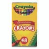 Crayola Classic Color Crayons in Flip Top Box with Tiered Sleeves, 48 Colors/Box (CYO520048)