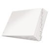 Cardinal Paper Insertable Dividers, 8-Tab, 11 x 17, White, Clear Tabs, 1 Set (CRD84815)