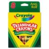 Crayola Triangular Crayons, 8 Colors/box (CYO524008)