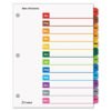 Cardinal OneStep Printable Table of Contents and Dividers, 12-Tab, Jan. to Dec., 11 x 8.5, White, Assorted Tabs, 1 Set (CRD60318)