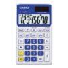 Casio Sl-300svcbe Handheld Calculator, 8-Digit Lcd, Blue (CSOSL300VCBE)