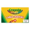 Crayola Large Crayons, Lift Lid Box, 16 Colors/box (CYO520336)