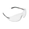 MCR Safety Blackjack Wraparound Safety Glasses, Chrome Plastic Frame, Clear Lens (CRWS2110)