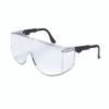 MCR Safety Tacoma Wraparound Safety Glasses, Black Frames, Clear Lenses (CRWTC110XL)