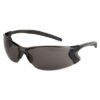 MCR Safety Backdraft Glasses, Clear Frame, Hard Coat Gray Lens (CRWBD112P)