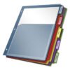 Cardinal Expanding Pocket Index Dividers, 5-Tab, 11 x 8.5, Assorted, 1 Set (CRD84012)