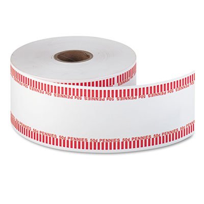 Pap-R Products Automatic Coin Rolls, Pennies, $.50, 1900 Wrappers/roll (CTX50001)