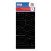 COSCO Letters, Numbers and Symbols, Self Adhesive, Black, 2"h, 133 Characters (CSC098139)