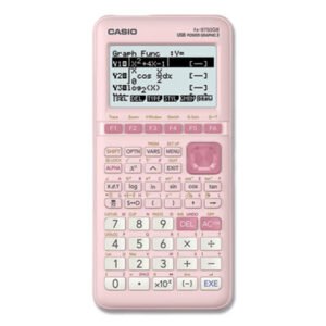 Casio Fx-9750giii 3rd Edition Graphing Calculator, 21-Digit Lcd, Pink (CSOFX9750GIIIPK)