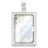 Cosco Myid Leather Id Badge Holder, Vertical/horizontal, 2.5 X 4, Silver (COS075004)