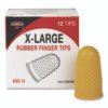 COSCO Fingertip Pads, Size 13, Extra Large, Amber, 12/pack (CSC098199)