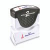 ACCUSTAMP2 Pre-Inked Shutter Stamp, Red/Blue, FOR DEPOSIT ONLY, 1.63 x 0.5 (COS035523)