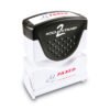 ACCUSTAMP2 Pre-Inked Shutter Stamp, Red/Blue, FAXED, 1.63 x 0.5 (COS035533)