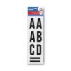 COSCO Letters, Numbers and Symbols, Self Adhesive, Black, 3"h, 64 Characters (COS098132)