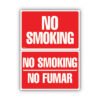 COSCO Two-Sided Signs, No Smoking/no Fumar, 8 X 12, Red (COS098068)