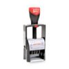 COSCO 2000PLUS Self-Inking Heavy-Duty Line Dater, 1.25 x 1.83, Red/Blue (COS032880)