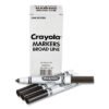 Crayola Bulk Broad Line Marker, Broad Bullet Tip, Black, 12/Box (CYO587700051)