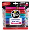 Crayola Take Note Dry-Erase Markers, Broad, Chisel Tip, Assorted, 12/Pack (CYO586545)