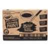 Crayola Spill Proof Washable Paints, 5 Colors, 1.4 oz Cups, 5 Sets/Carton (CYO542313)