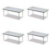 Correll Adjustable Activity Table, Rectangular, 60" x 30" x 19" to 29", Granite Top, Black Legs, 4/Pallet (CRL3060TF15954P)