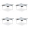 Correll Adjustable Activity Tables, Square, 48" x 48" x 19" to 29", Gray Top, Silver Legs, 4/Pallet (CRL4848TF15954P)