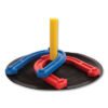 Champion Sports Indoor/Outdoor Rubber Horseshoe Set, 4 Rubber Horseshoes, 2 Rubber Mats, 2 Plastic Dowels (CSIIHS1)