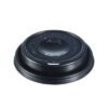 SOLO Cappuccino Dome Sipper Lids, Fits 12 oz to 24 oz Hot Cups, Plastic, Black, 100/Pack, 10 Packs/Carton (DCC16ELBLK)