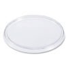 SOLO Non-Vented Cup Lids, Fits 10 oz to 14 oz Hot Cups/6 oz to 8 oz Food Containers/6 oz Bowls; Plastic, Clear, 1,000/Carton (DCC12CLR)