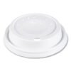 SOLO Cappuccino Dome Sipper Lids, Fits 12 oz Hot Cups, Plastic, White, 1,000/Carton (DCC12EL)