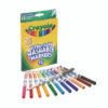 Crayola Ultra-Clean Washable Markers, Fine Bullet Tip, Assorted Colors, Dozen (CYO587813)