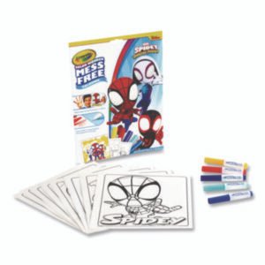 Crayola Spidey and His Amazing Friends Color Wonder Kit, (18) Action-Packed Coloring Pages; (5) Spider-Man Collection Markers (CYO752784)